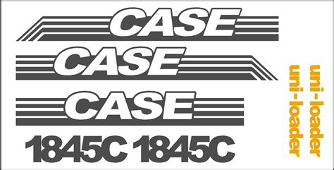 1845c case skid steer decals|Case 1845C Skid loader new replacement decal sticker kit NS.